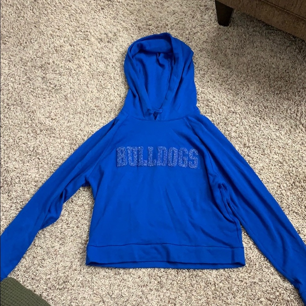 royal blue hoodie